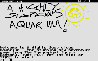 Large screenshot of Highly Suspicious Aquarium, A