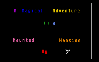 Large screenshot of Magical Adventure in a Haunted Mansion, A