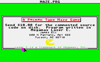 Thumbnail of other screenshot of A Pacman Type Maze Game