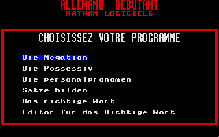 Large screenshot of Allemand Debutant