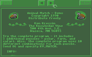 Thumbnail of other screenshot of Animal Match