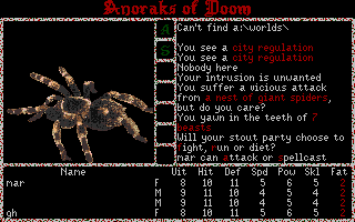Large screenshot of Anoraks of Doom