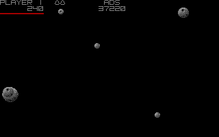 Screenshot of Asteroids Deluxe