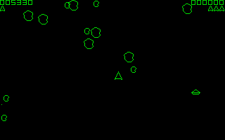 Screenshot of Asteroids