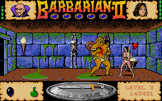 Large screenshot of Barbarian II - The Dungeon of Drax