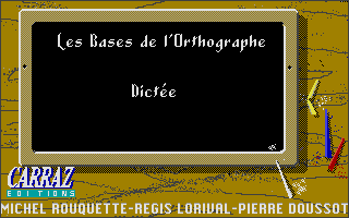 Large screenshot of Bases de l'Orthographe,  Les - La Dictee CE1-CE2