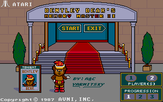 Large screenshot of Bentley Bear's Memory Master II