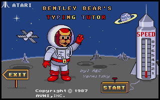 Large screenshot of Bentley Bear's Typing Tutor