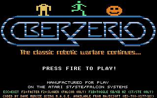 Large screenshot of Berzerk