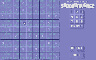 Large screenshot of Bob Fossil's Sudokuniverse