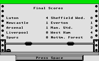 Large screenshot of Brian Clough's Football Fortunes