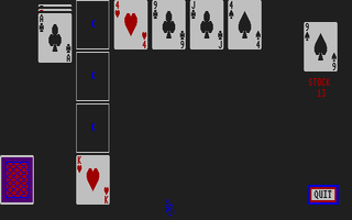 Screenshot of Canfield Solitaire