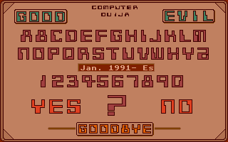 Large screenshot of Computer Ouija