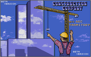 Large screenshot of Construction Company