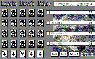 Screenshot of Coyote Dave's Poker