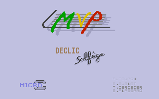 Screenshot of Declic Solfège