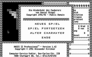 Large screenshot of Die Wiederkehr des Zauberers
