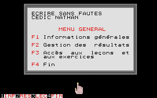 Screenshot of Ecrire Sans Fautes - Les Sons Difficiles