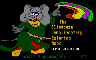 Large screenshot of Eliemouse Complimentary Coloring Book