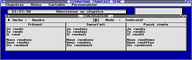 Screenshot of Exonathan Français 5e