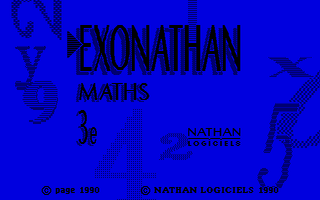 Large screenshot of Exonathan Maths 3e