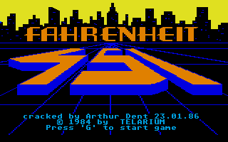 Large screenshot of Fahrenheit 451