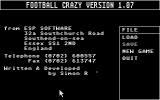 Screenshot of Football Crazy