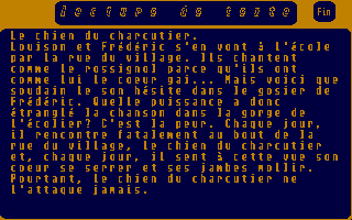 Large screenshot of Français CM1, CM2, 6eme