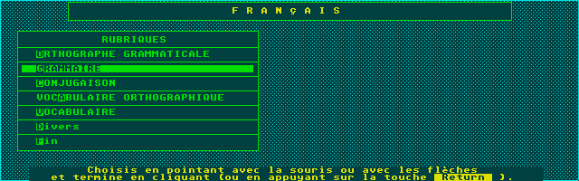 Screenshot of Français CM1