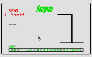 Screenshot of Hangman