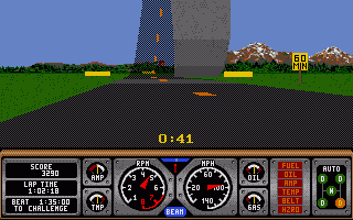 Screenshot of Hard Drivin'