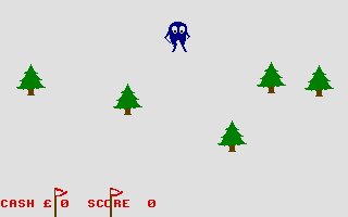 Screenshot of Harris goes Skiing