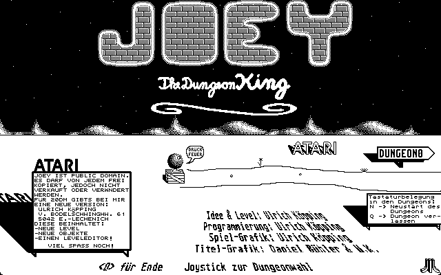 Screenshot of Joey The Dungeon King