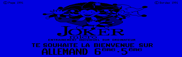 Thumbnail of other screenshot of Joker Micro - Allemand 6e-5e