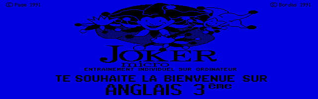 Large screenshot of Joker Micro - Anglais 3e