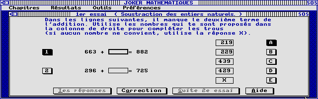 Large screenshot of Joker Micro - Maths 6e
