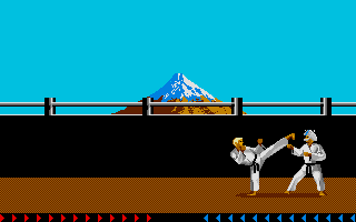 Large screenshot of Karateka
