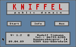Large screenshot of Kniffel