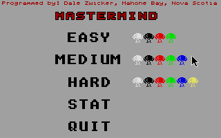 Screenshot of Mastermind