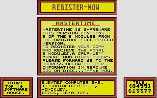 Large screenshot of Mastertime