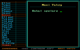 Screenshot of Maxi Yatzy