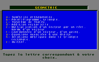 Screenshot of Micro Brevet Géométrie