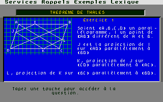 Large screenshot of Micro Brevet Géométrie