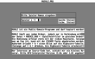 Screenshot of Mühle