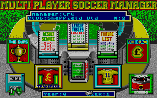 Screenshot of Multi Player Soccer Manager