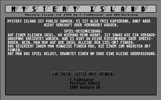 Screenshot of Mystery Island