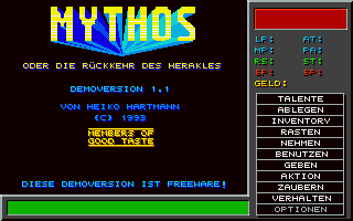 Screenshot of Mythos