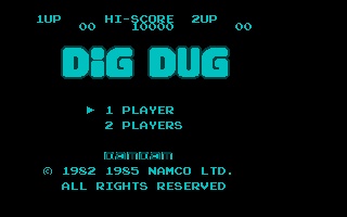 Screenshot of Nesulator - Dig Dug