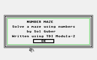 Screenshot of Number Maze