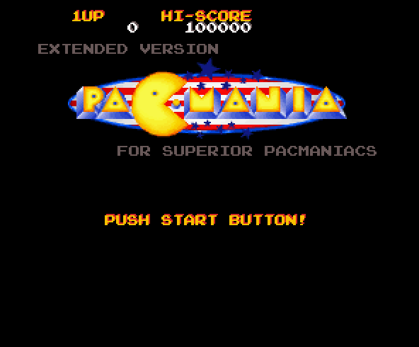 Screenshot of Pacmania Extended